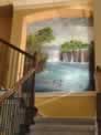 Water Falls Mural from Congo, Africa